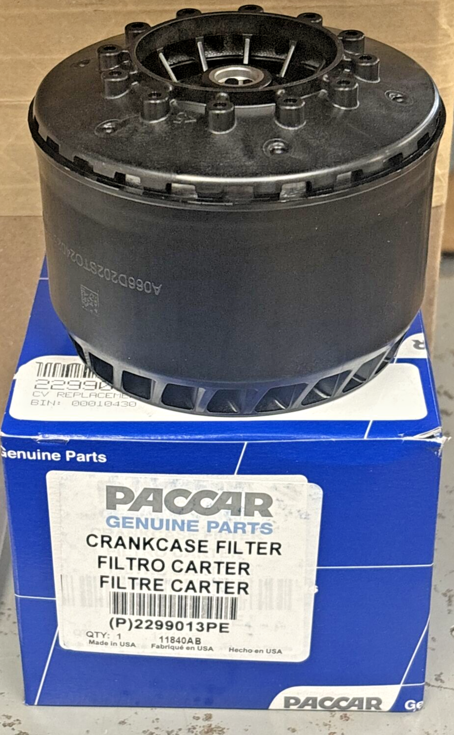 ~ BRAND NEW PACCAR CRANKCASE CV REPLACEMENT FILTER for a Mx 13 Sf ~ 2299013PE