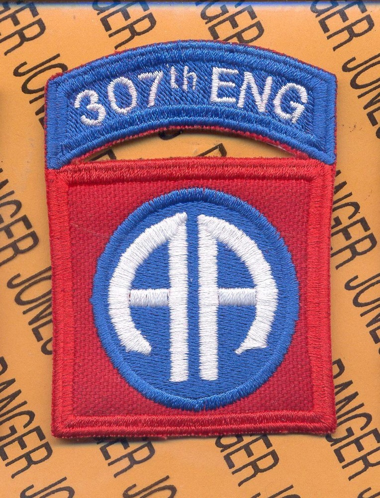 307th ENG Engineer Bn 82nd Airborne Division 3.25" deployment patch c/e
