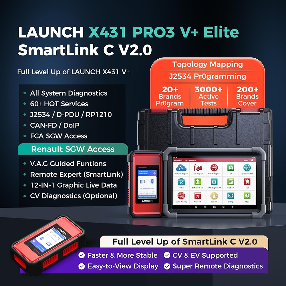2026 LAUNCH X431 PRO3S+ Elite PRO5 Car Diagnostic Scanner Programming ECU Coding