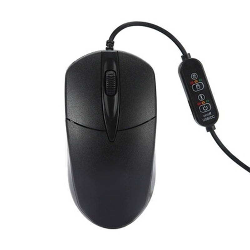 Winter USB Heating Wired Mouse 3-Button Corded Mouse for Laptop Desktop Notebook