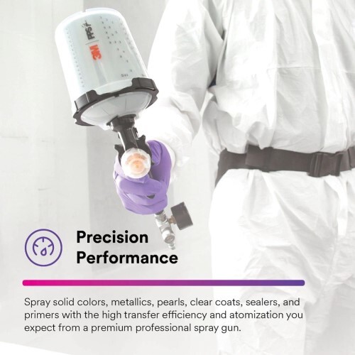 3M Performance Gravity HVLP Atomizing Head Refill Kit, 1.4 mm, Orange, 5-Pack