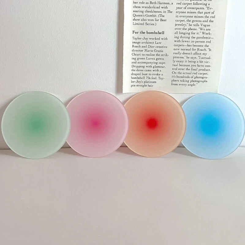 Ins Color Gradient Acrylic Coaster