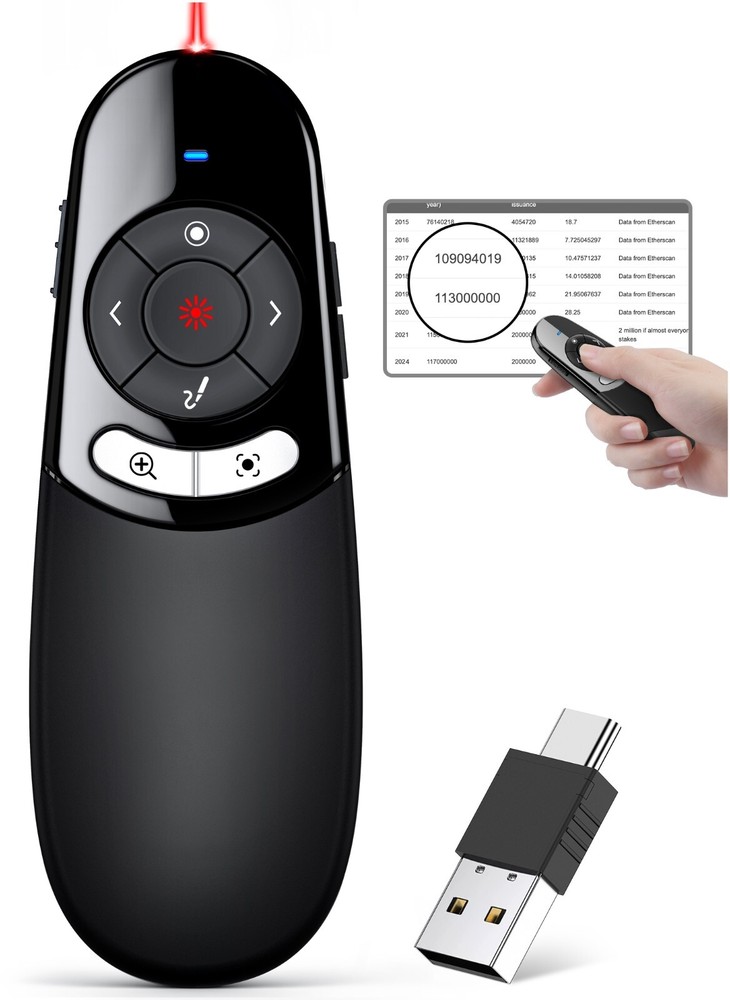 Pointer Presentation Clicker for Powerpoint Presentations Presenter Remote