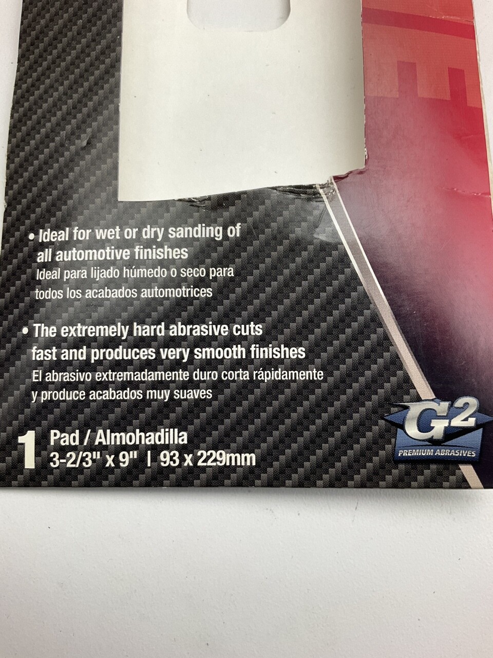 Color Extra CX8323 WET / DRY Foam Pad 3000 Grit Shine 3-2/3"X9