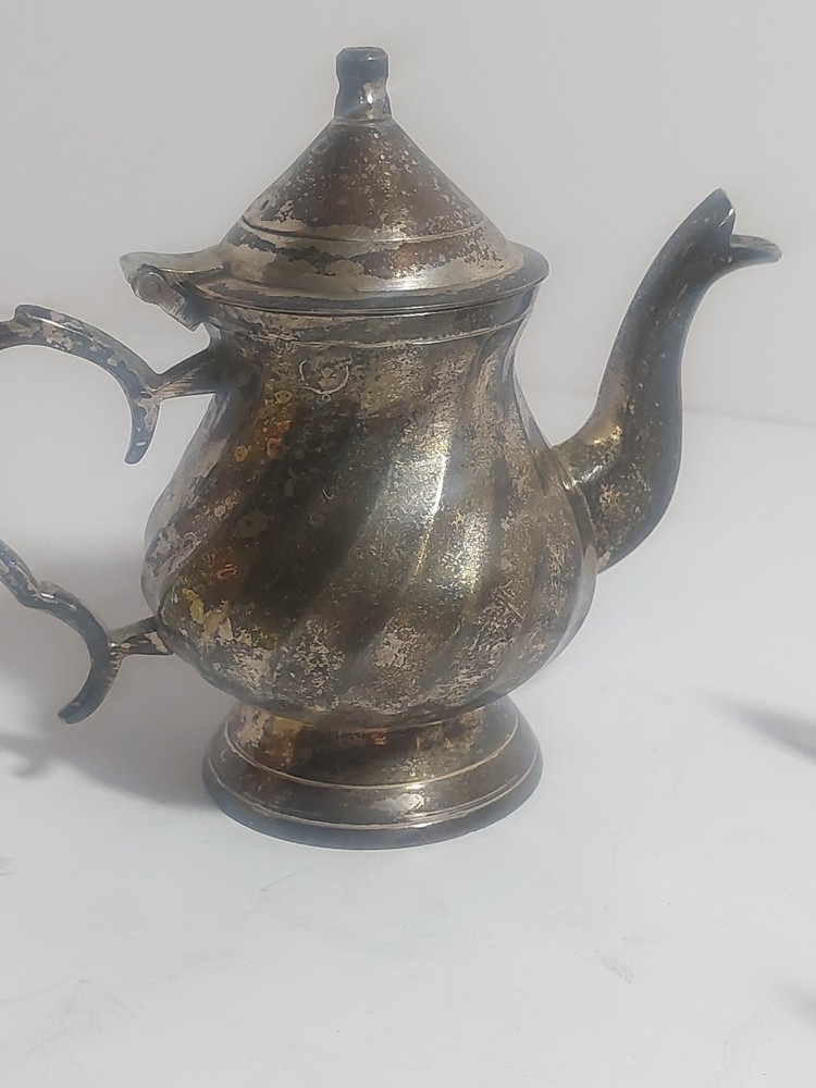 Vintage Silver Plate Miniature Tea Set