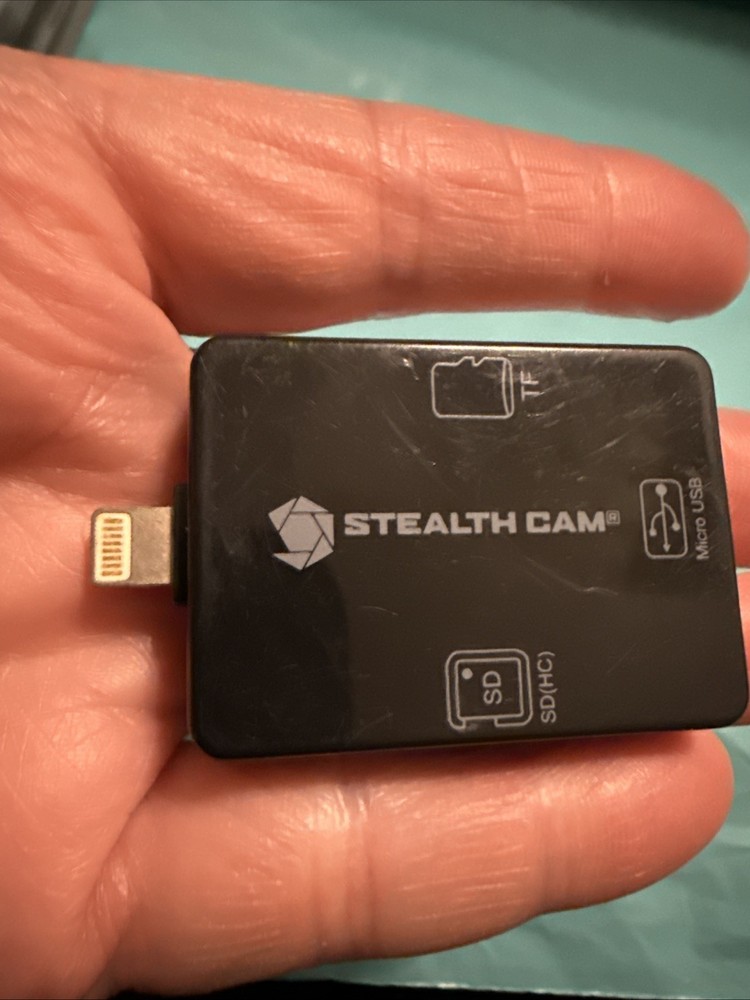 Stealth Cam SD Card Reader For iOS Devices GSM Outdoors Apple iPhone iPad