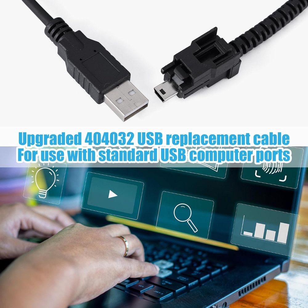 USB Replacement Cable, USB 404032 Cable Fit for Standard USB Computer Port USB R