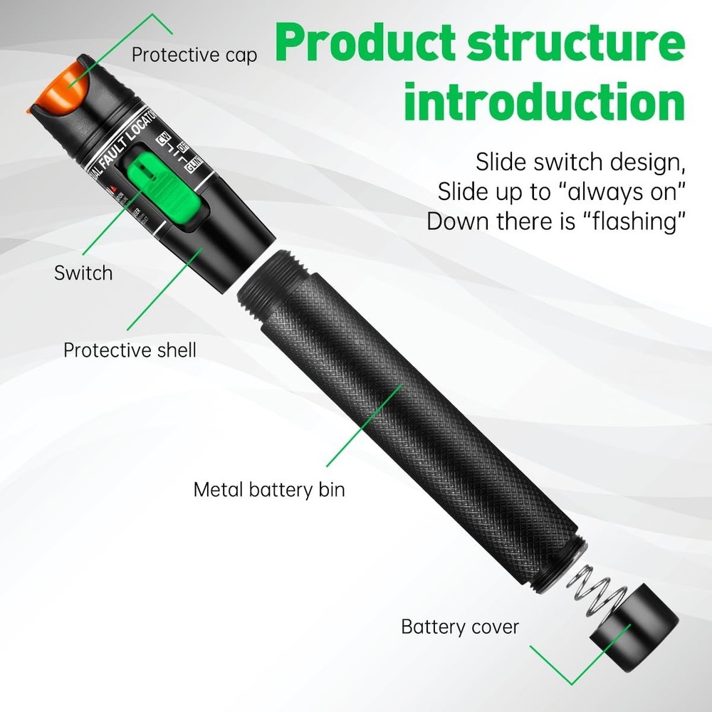 Visual Fault Locator with Network Cable