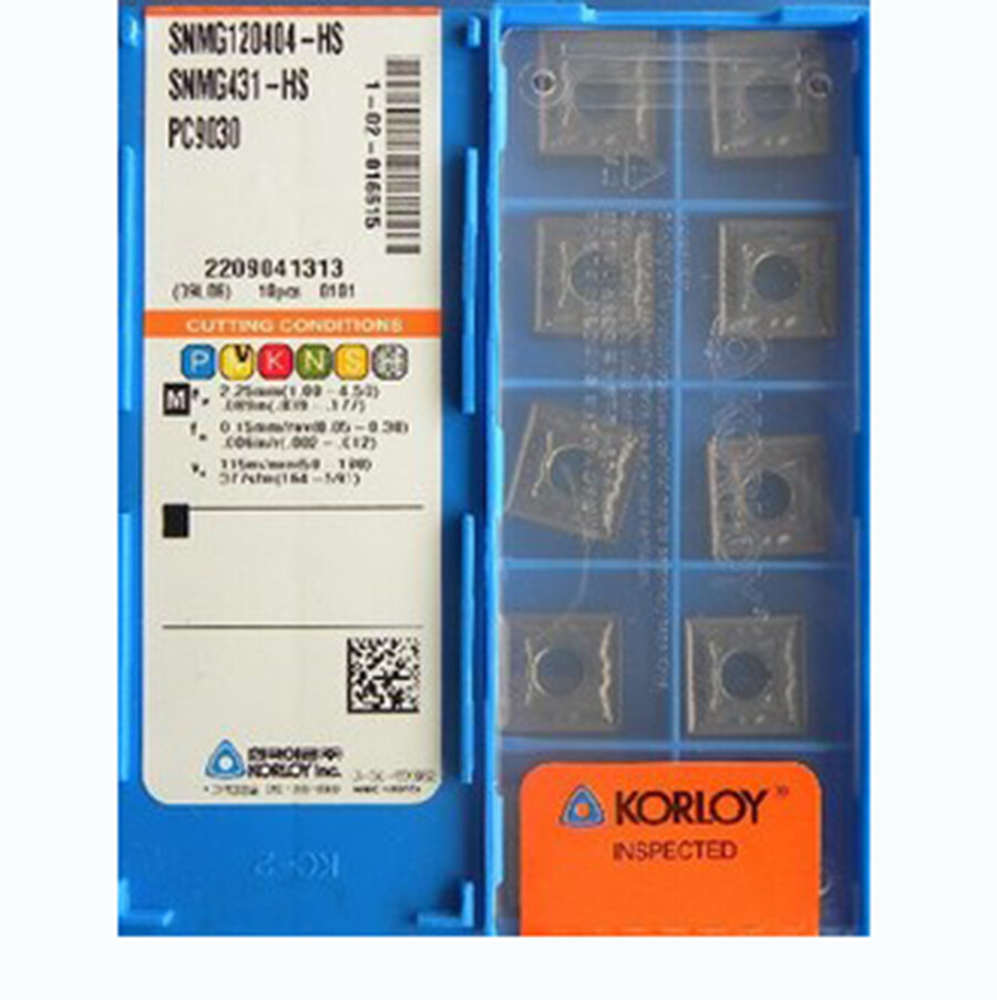 KORLOY SNMG120408-HM PC9030 Carbide Inserts CNC TOOL
