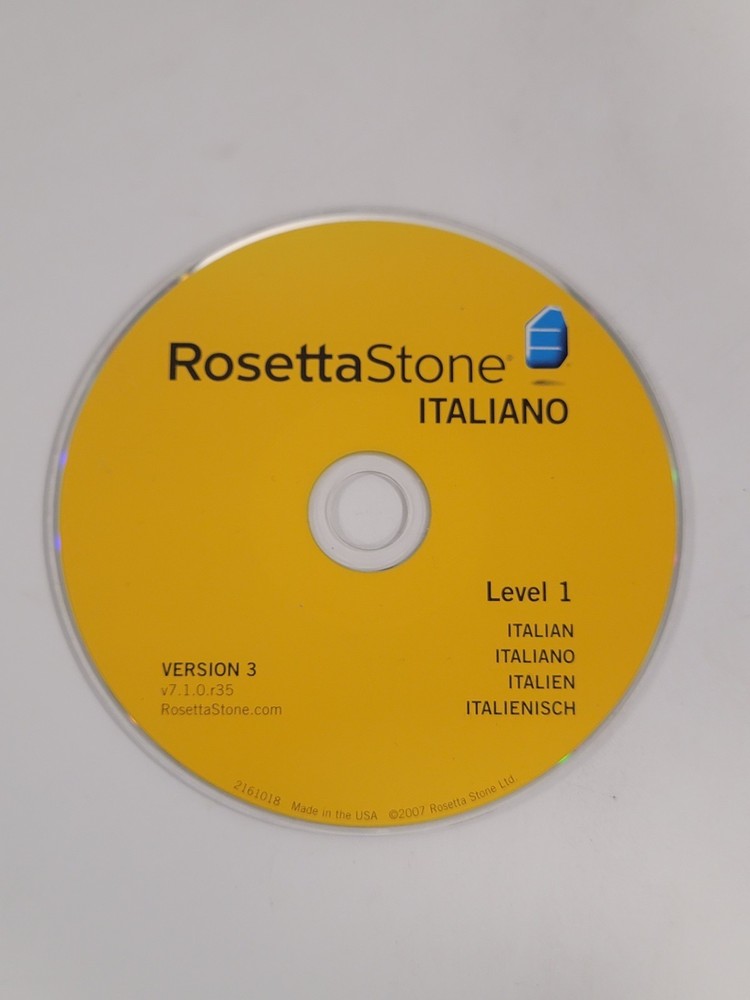 ROSETTA STONE Italian Level 1 & 3 CDs + Application CD - Language, Discs Only