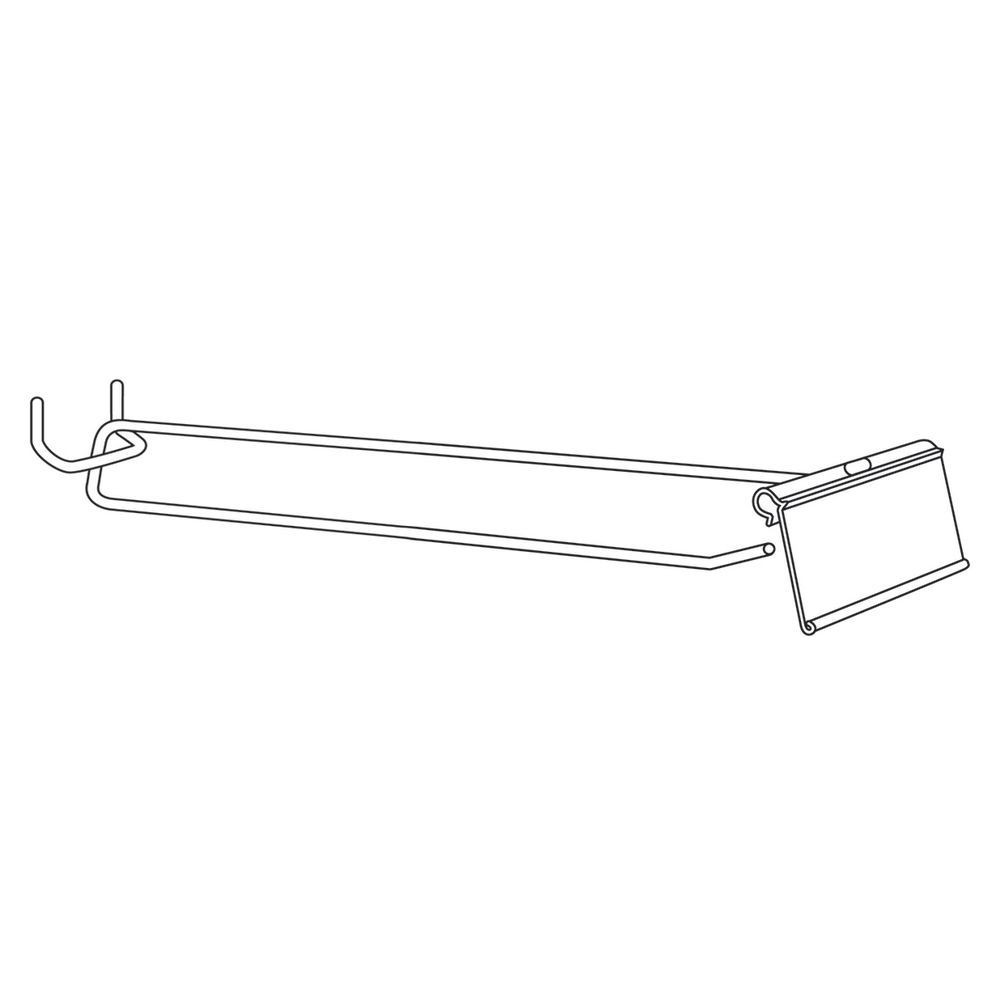 Trion Scanning Wire Peg Hooks with Flip-Up Label - 8"L