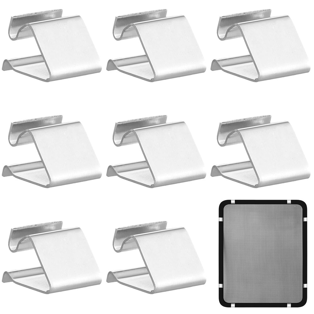 8 Pcs RV Window Replacement Screen Clips Screen Installer Clips Screen Retainers