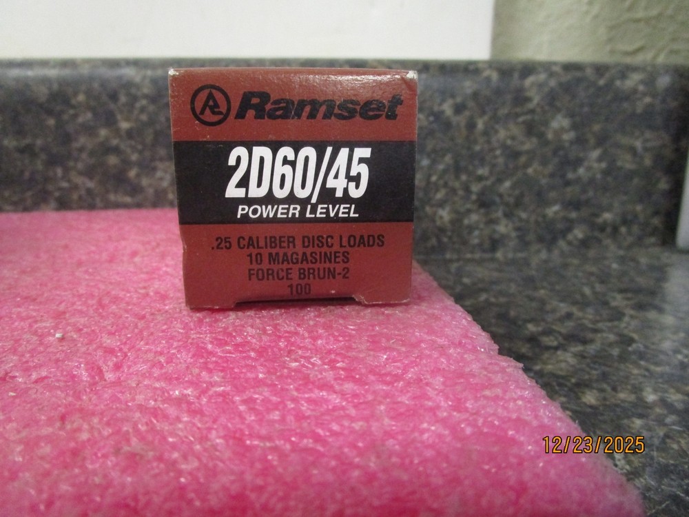 NEW! Ramset .25 Caliber Power Level 2 - 2D60/45