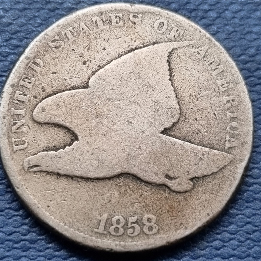 1858 Flying Eagle Cent 1c Circulated #70387