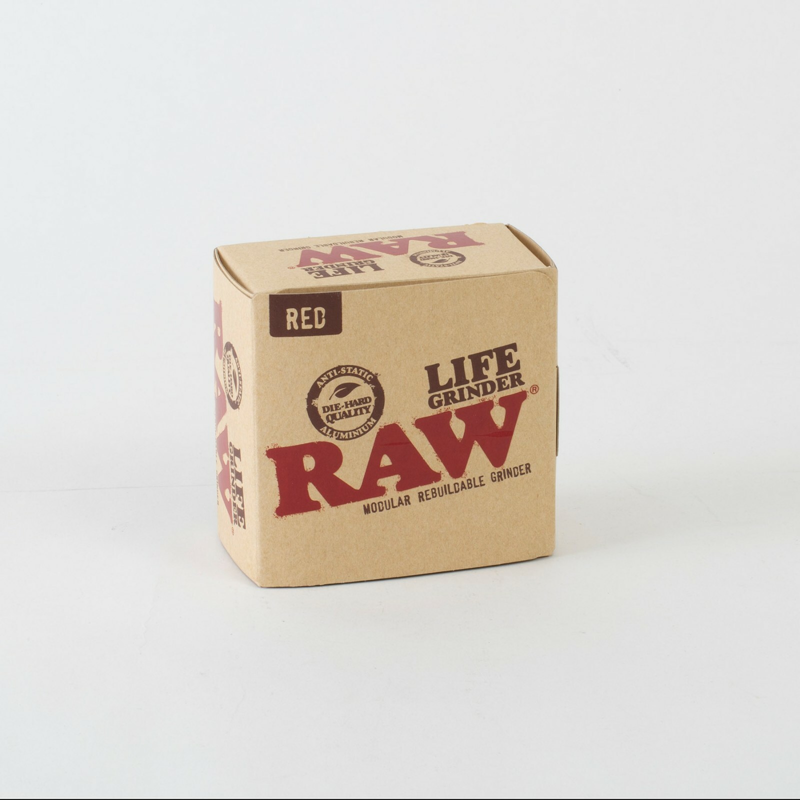 RAW Life 4-Piece Herb Grinder Version 3 V3 - Red