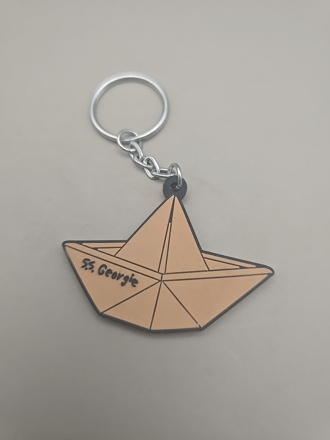 IT Chapter Two Horror Movie Scary Clowns S.S. Georgie Paper Boat Keychain