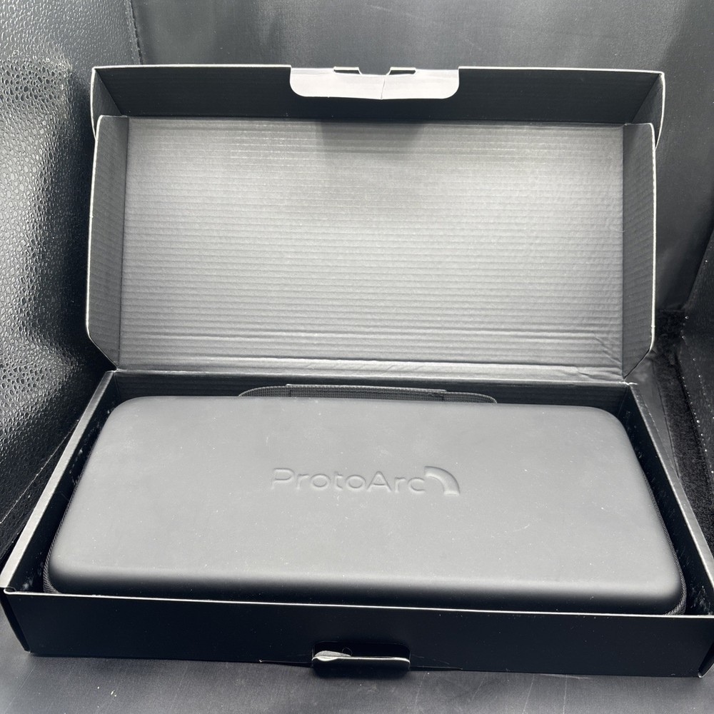 ProtoArc XKM01 Foldable Wireless Keyboard Mouse Combo, Rechargeable, Silver.