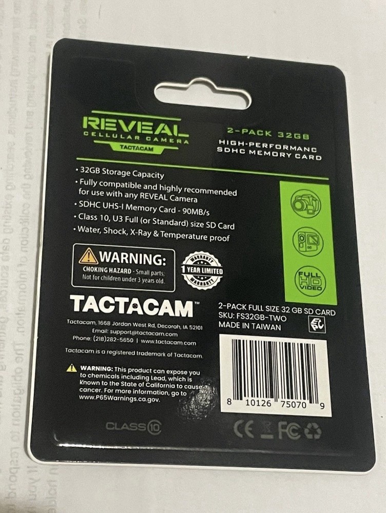 Reveal High Performance SDHC Memory Card 32GB 2PACK