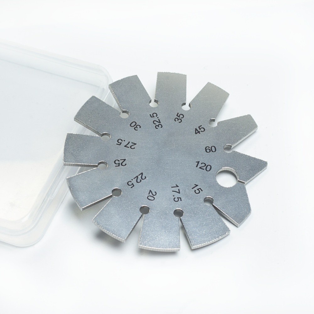 Round Angle Gauge Compact Design for Keychain Mounting