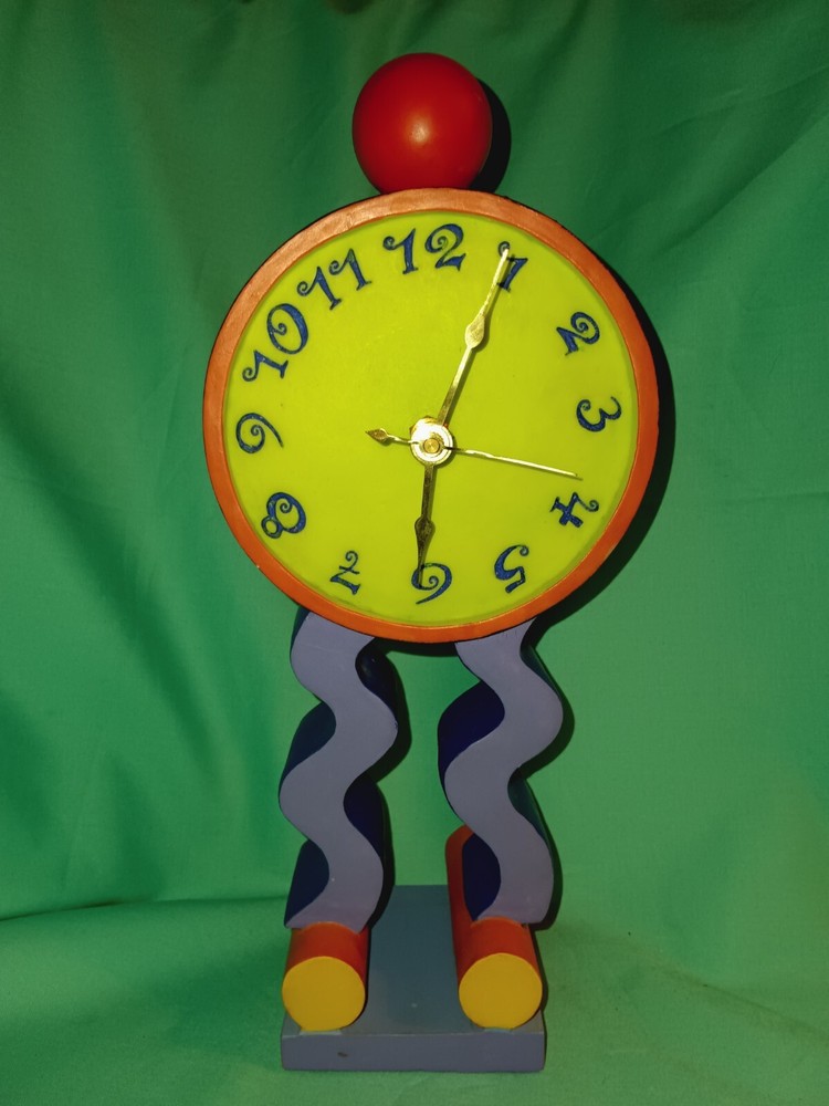 Colorful Circus Themed Ceramic Clock