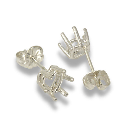 Heart Pre-notched Earring Mountings