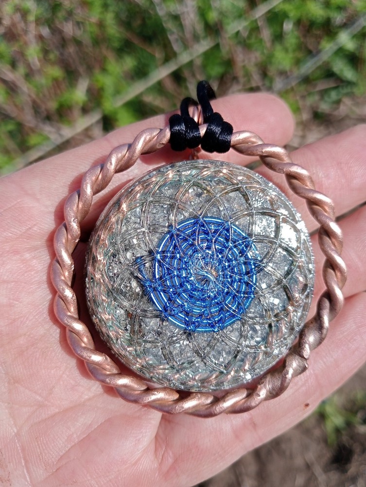 Powerful Torus Orgone Pendant - 3 Tensor Ring- Range 6,000km -EMF protection.