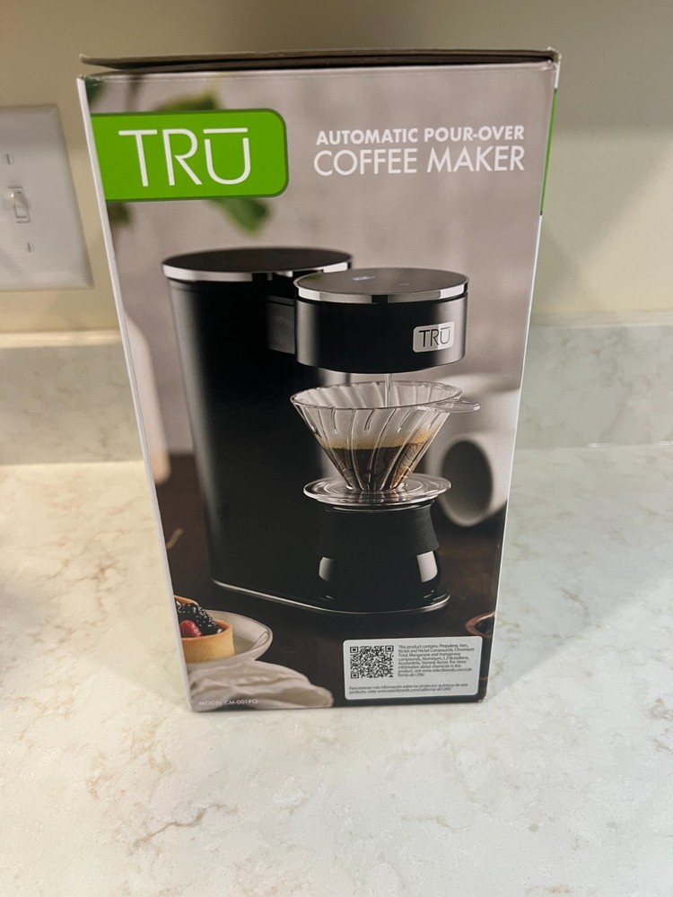 TRU Automatic Pour Over Coffee Maker w/ Digital Controls - New