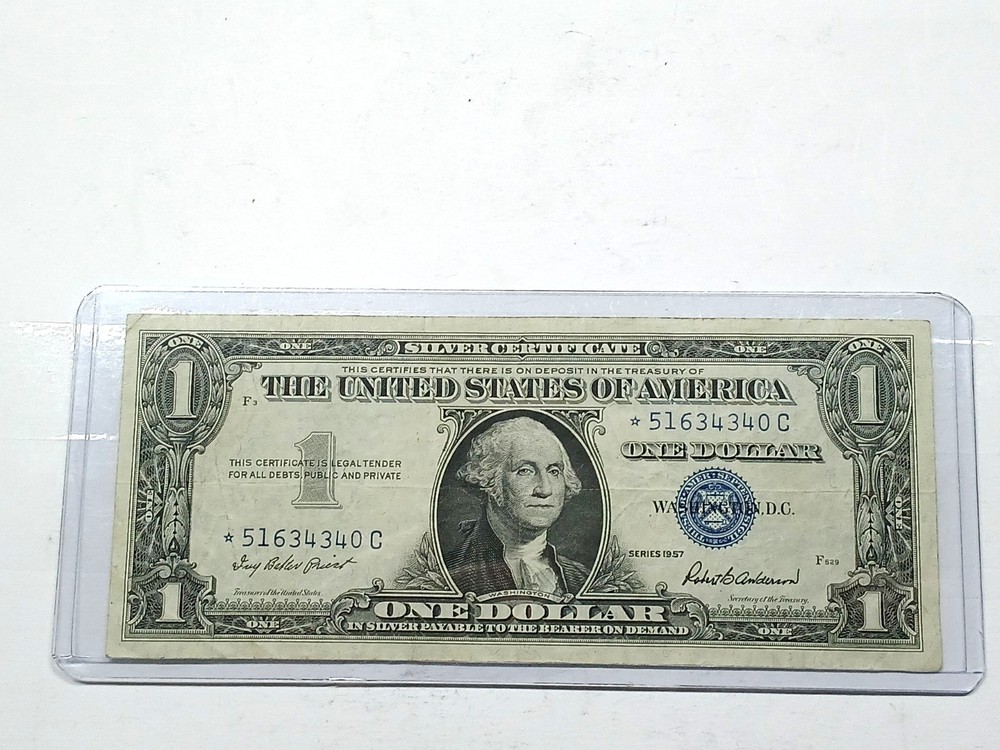 ** STAR ** $1 1957 Silver Certificate Note ** *51634340C