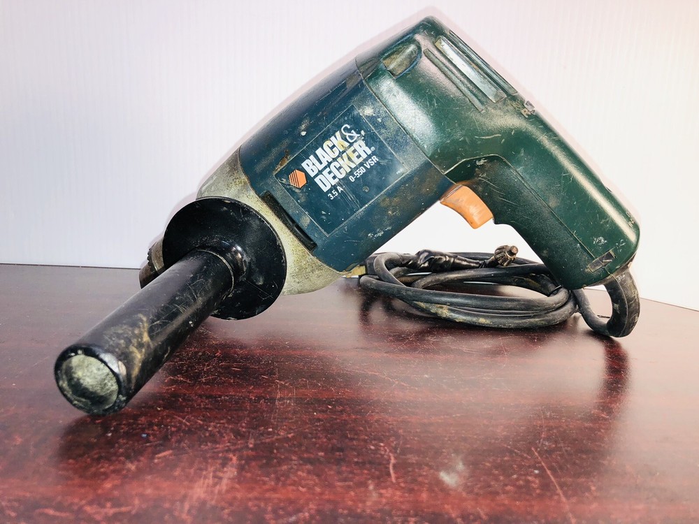 VTG BLACK & DECKER 1/2" Variable Speed Corded Drill Driver Model #7254 Tested