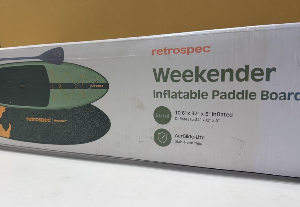 Retrospec Weekender Inflatable Stand Up Paddle Board + Paddle Pump | Wild Spruce