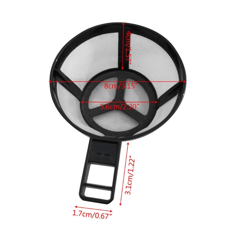 Reusable Coffee Pot Filter Holder Dripper Mesh Basket with Handle Kitchen Gadget