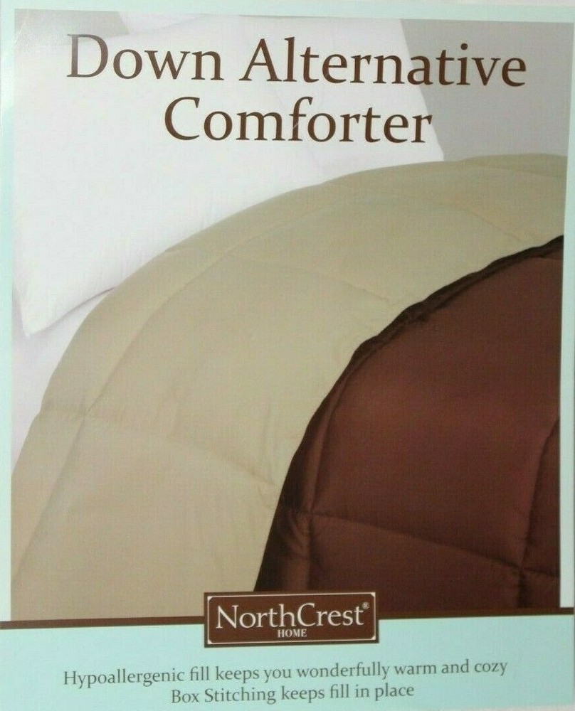 Northcrest Home Down Alternative TWIN Comforter - Potting Soil/Cornstalk (Brown)