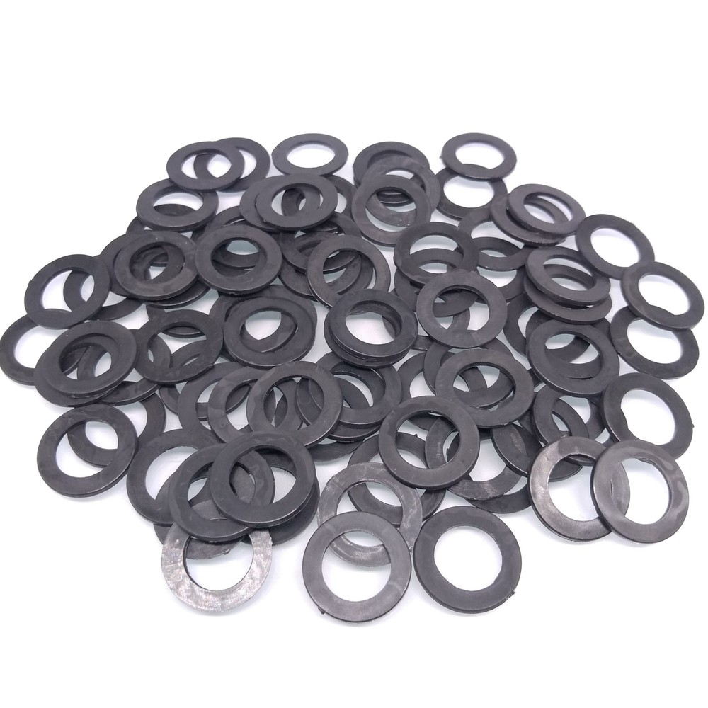 500pcs M12 Black Nylon Flat Washers