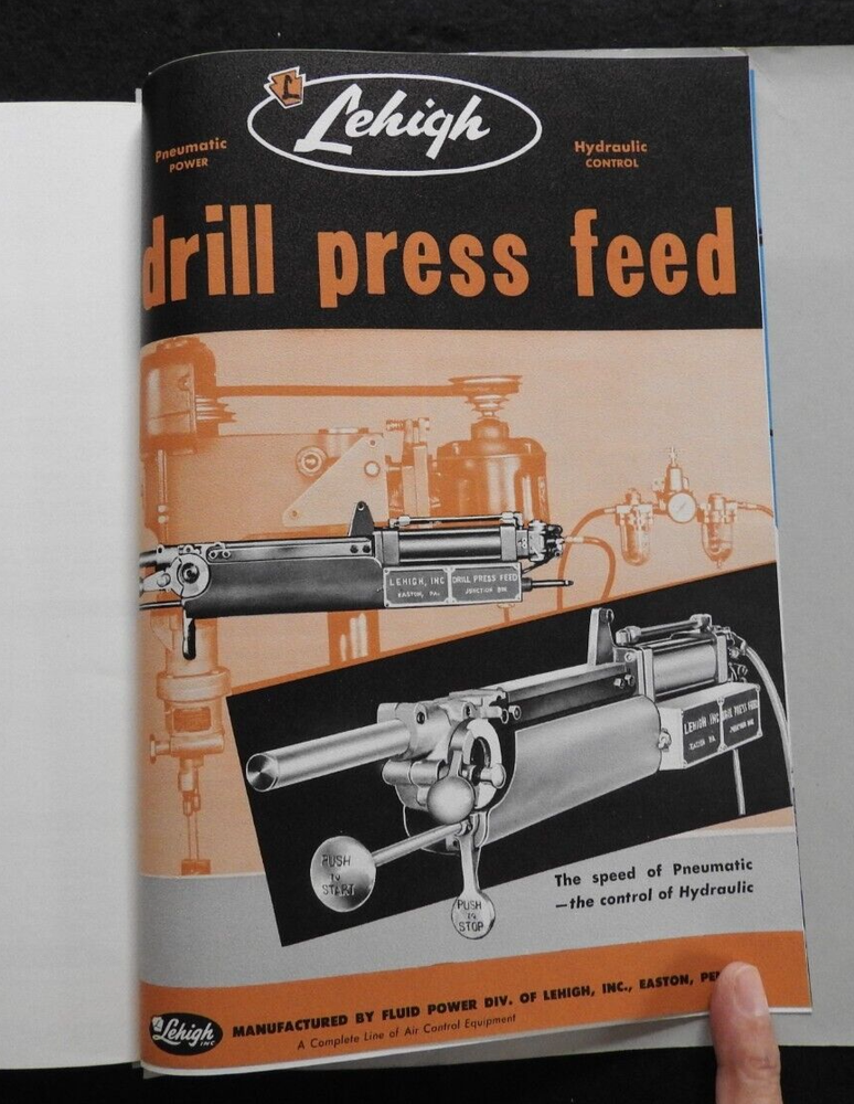 1967 Lehigh Fluid Power Components Engineering Catalog Signed Letter Easton PA