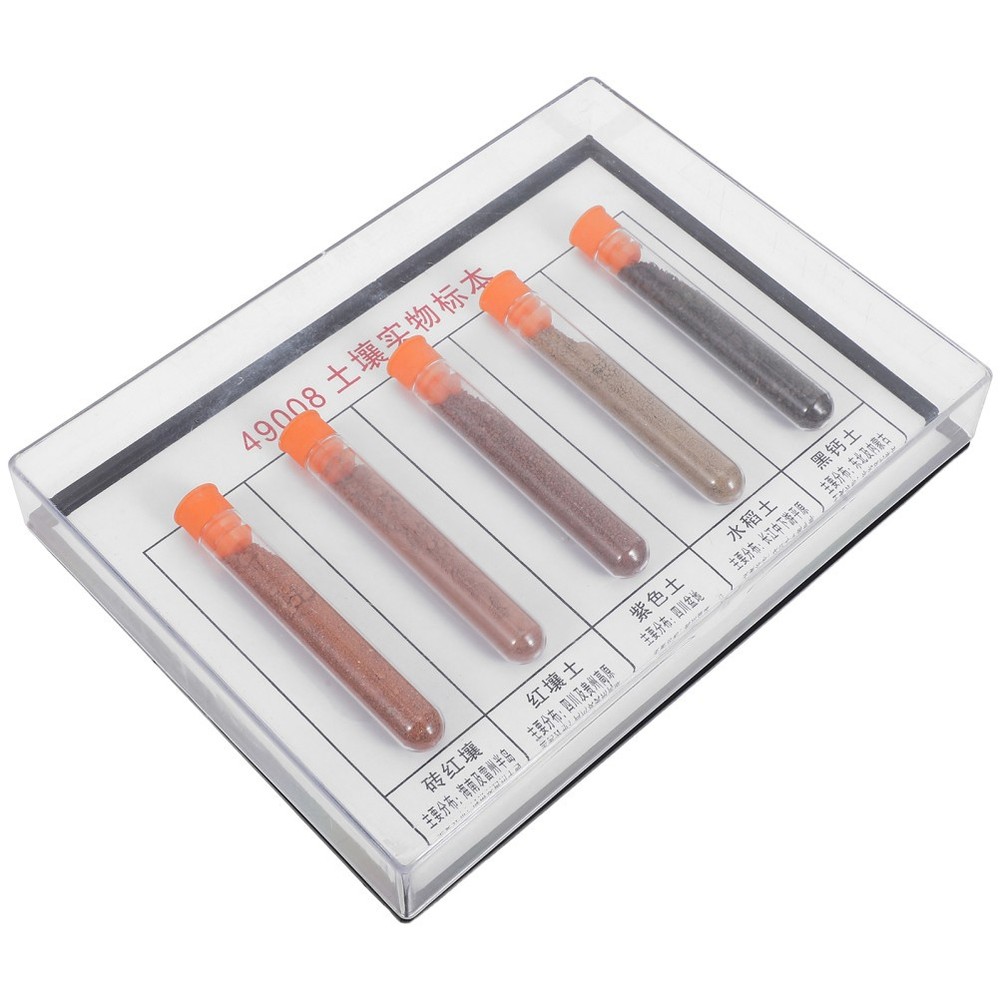 Geographical Soil Specimens Laboratory Sample Collection Set Experiment
