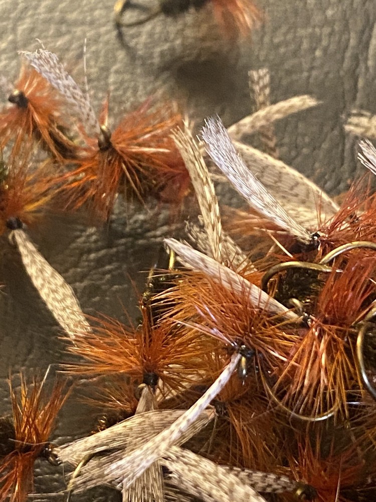 6 x John Storey Dry Fly #12.