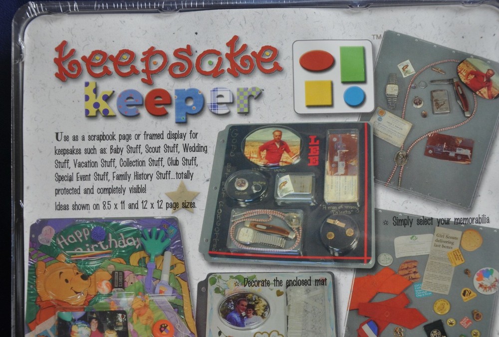 Plastic Keeper Pockets Sheet School Keepsakes Scrapbook Notebook 8.5x11 Binder