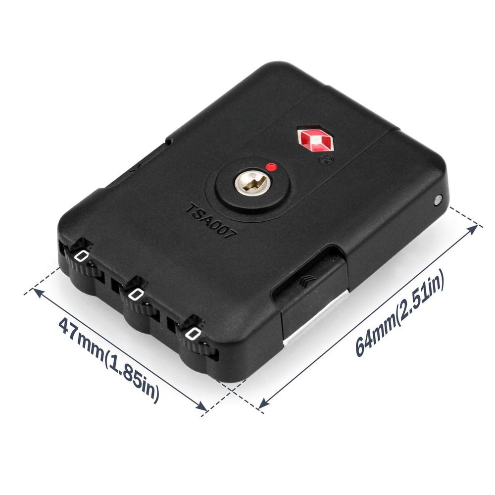 Luggage Lock TSA007 TSA Compatible Security Lock 2 Pack Model C