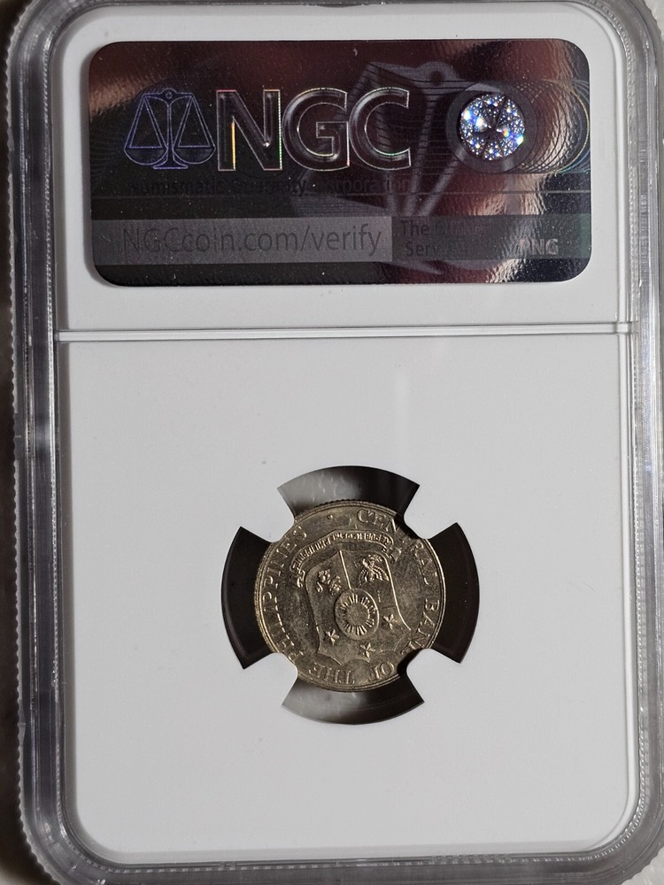 Philippines 10 Centavos 1966 NGC MS 64