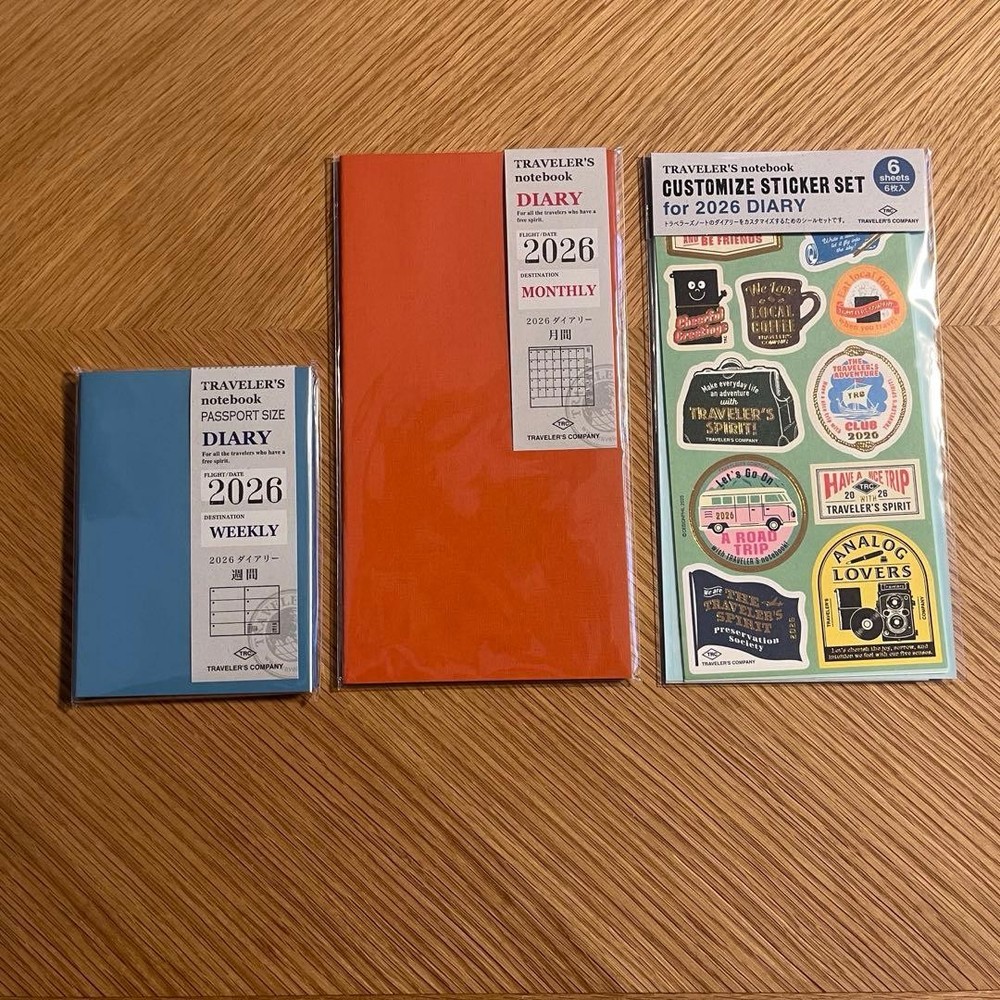 Traveler's Note 2026 Weekly Monthly Sticker Set