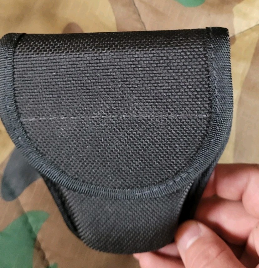 Nylon Bianchi Handcuff Case Black Owb AMBIDEXTROUS