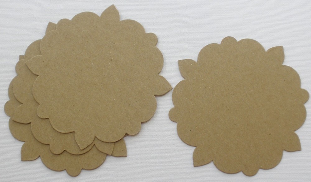 {4} *TRELLiS NOTES* Style 4 - Labels / Mat Frames - Bare Chipboard Die Cuts