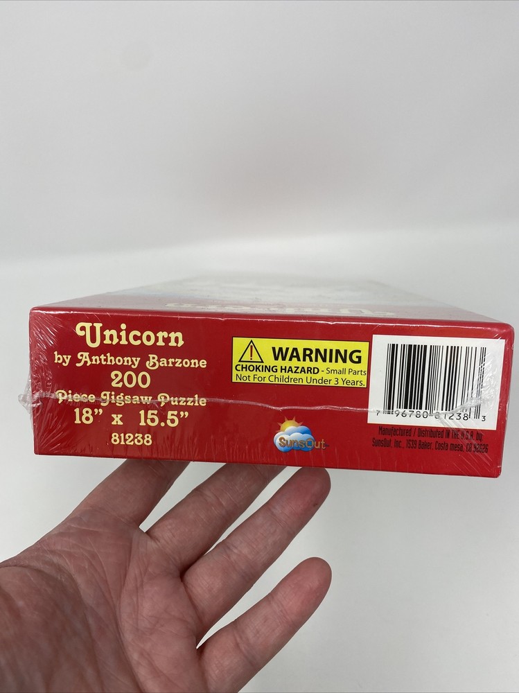 Unicorn By Anthony Barzone 200 Pc. Puzzle-Sealed