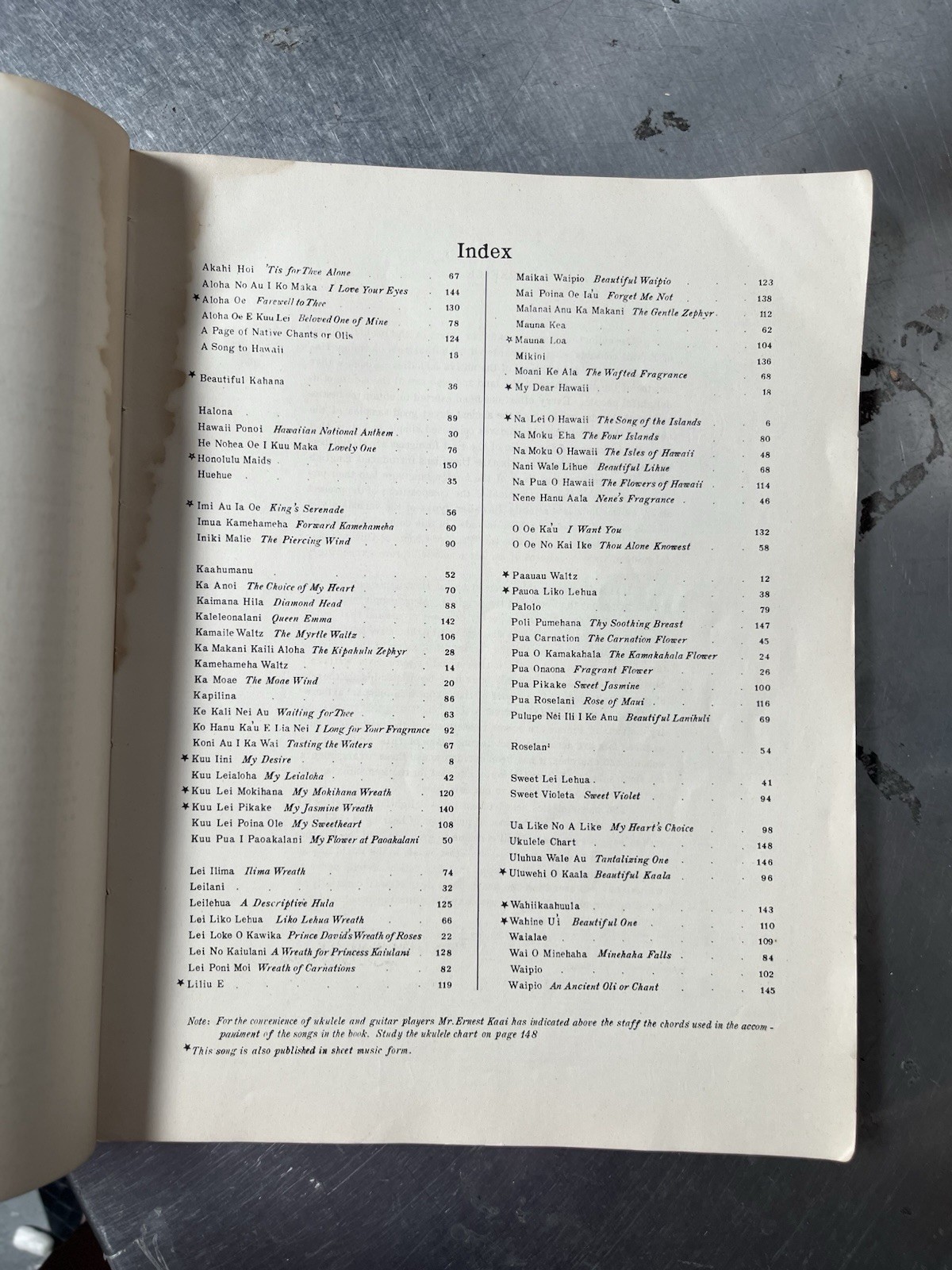 Vintage 1238 King's Book Of Hawaiian Melodies Sheet Music Charles E. King