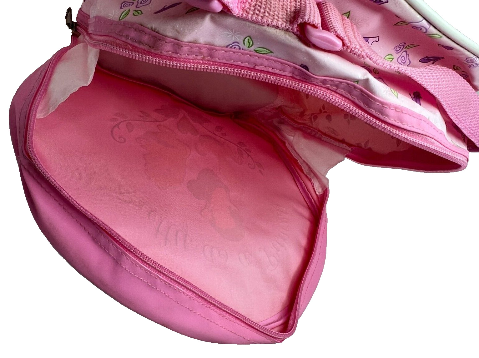 Disney Princess Girls Pink Tote Purse Carry On Adjustable Strap