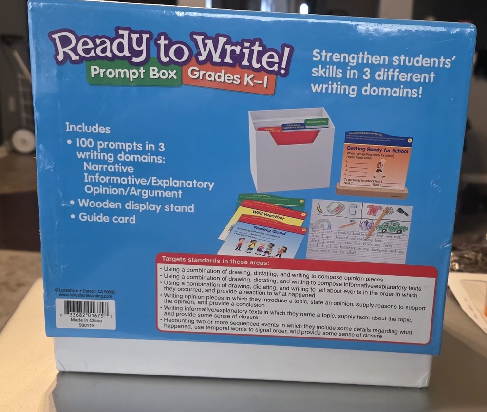 Ready to Write! Prompt Box Grades K-1