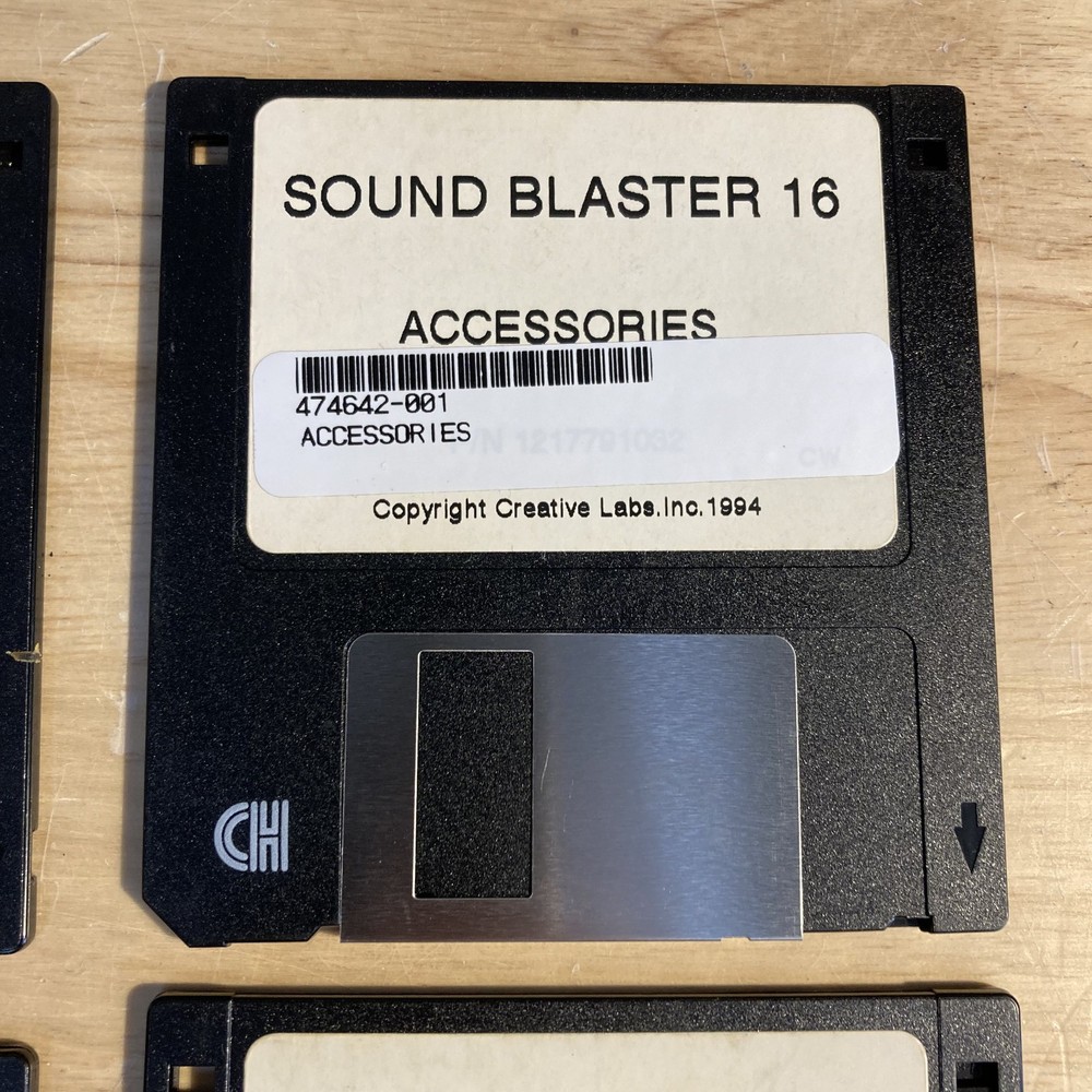 Sound Blaster 16 MCD Software 4 Floppy Disks