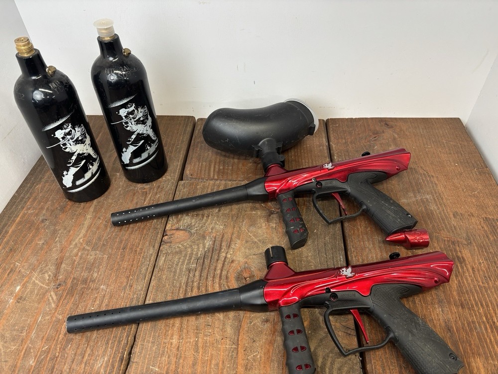 2 Tippman Gryphon Basic Paintball Guns Markers CO2 Tanks