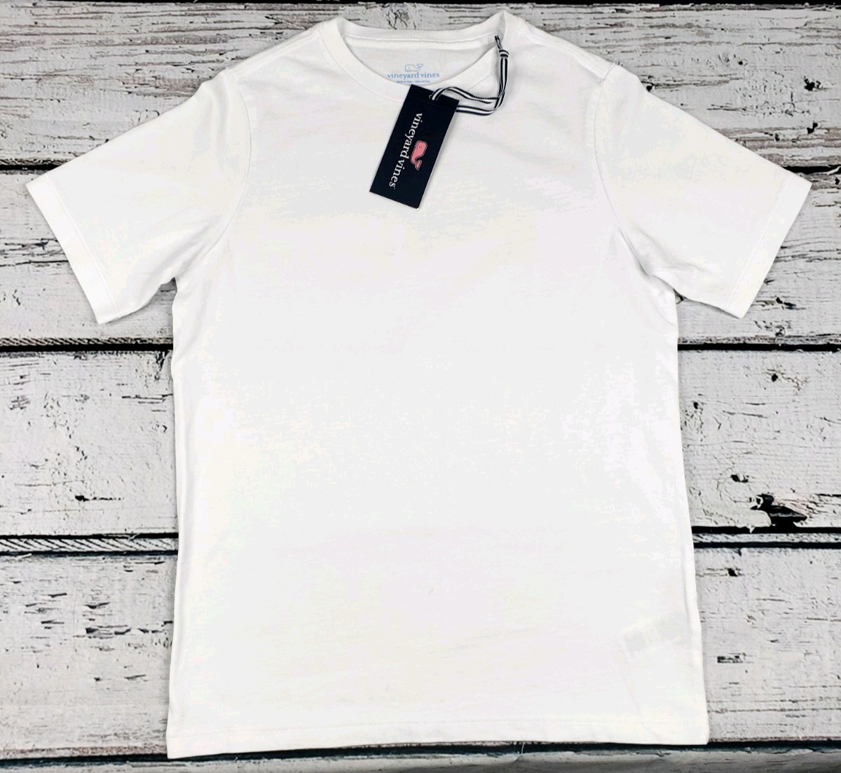 Vineyard Vines Youth Short Sleeve T-Shirt White Size XL (18) - NEW