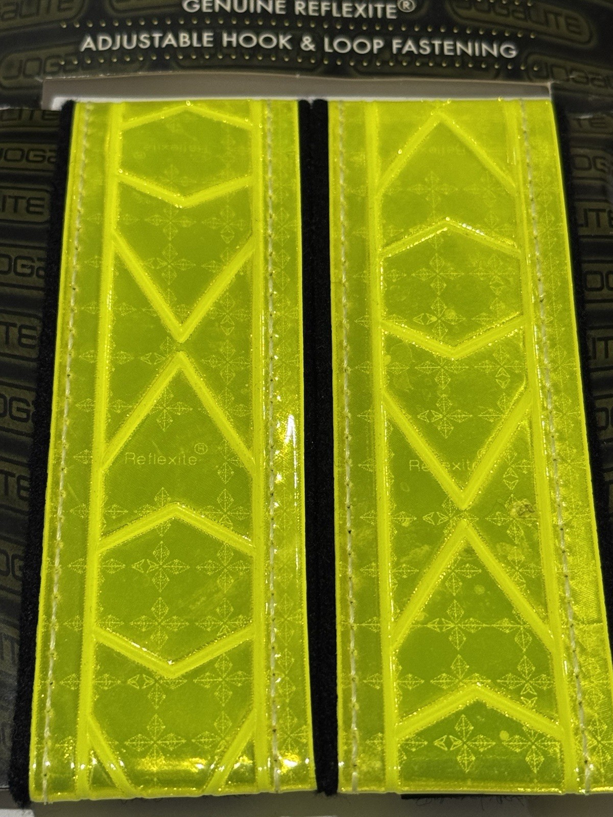 Jogalite Reflective Leg Bands Workout Walking Safety Yellow Work USA NEW READ